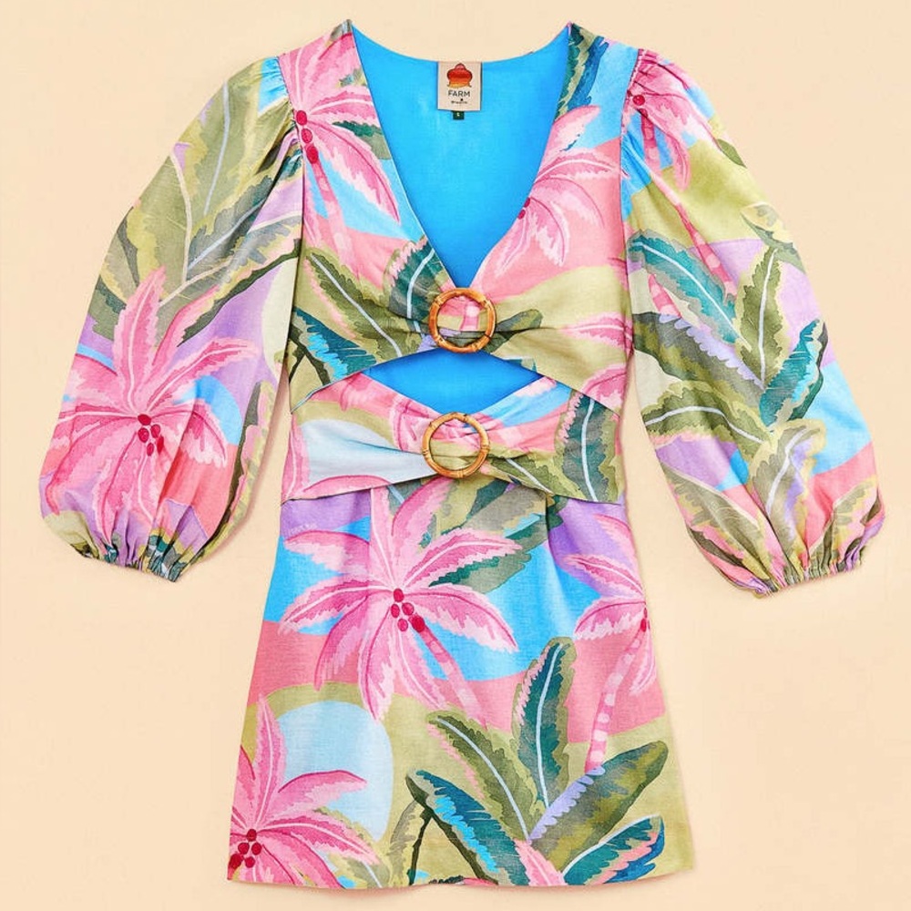 FARM Beach Vibe Mini Dress - Multi Color